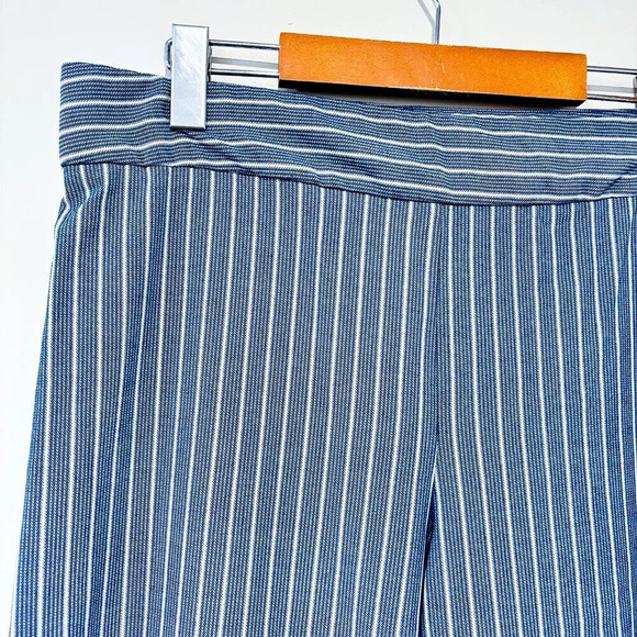 BELLE  VERE Wide blue and white striped pants - Picture 6 of 8